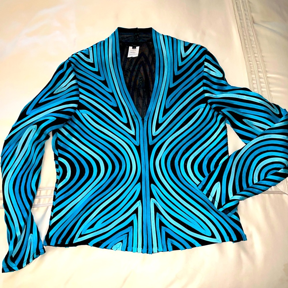 Ika Zip-front Ribbon Jacket Size 12